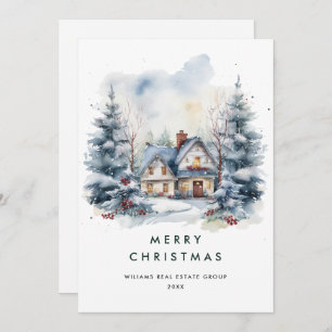 Cartão De Festividades Vintage Country Manda Árvore de Natal