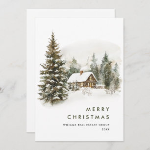 Cartão De Festividades Vintage Country Manda Árvore de Natal