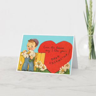 Cartão De Festividades Vintage Daisies