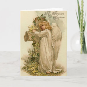 Cartão De Festividades Vintage Easter Angel Card