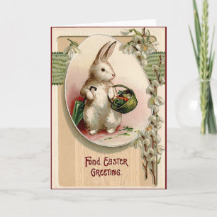 Cartão De Festividades Vintage Easter Card