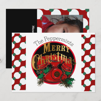 Cartão De Festividades Vintage Elegant Christmas Telephone Personalizado