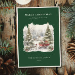 Cartão De Festividades Vintage Elegant Watercolor Winter Robin, na Flores<br><div class="desc">Para seus desejos de Natal mais calorosos para amigos e família. Cena de inverno com pinto vermelho. Mantenha o texto design de 'Feliz Natal e Feliz ano novo' como está ou edita. Inclua seu próprio nome/nome de família na frente e suas saudações pessoais nas costas. O cartão de boas-vindas está...</div>