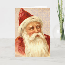 Cartão De Festividades Vintage Felry Natal Bonito Papais noeis Moçados