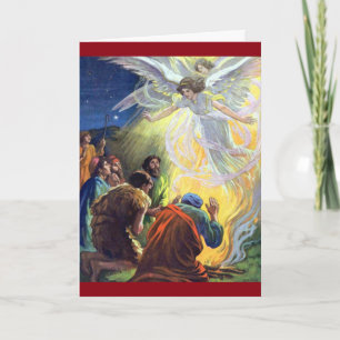 Cartão De Festividades Vintage Glad Tidings