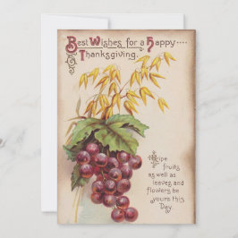 Cartão De Festividades Vintage Happy Graças