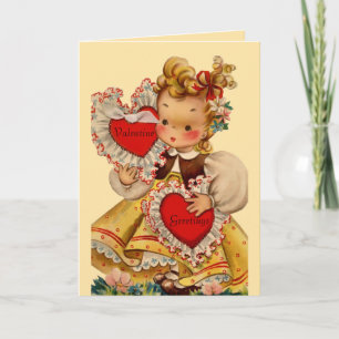 Cartão De Festividades Vintage Hearts Sweetheart