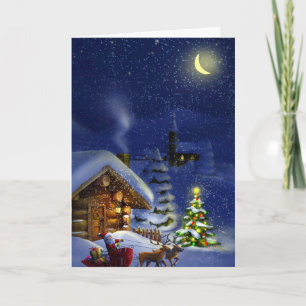 Cartão De Festividades Vintage Holiday Felry Natal