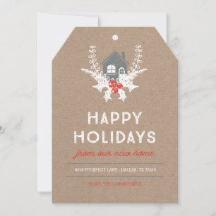 Cartão De Festividades Vintage Home for the Holidays Photo Card