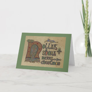 Cartão De Festividades Vintage Irish Christmas Greeting Card