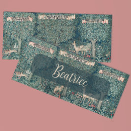 Cartão De Festividades Vintage John Henry Dearle Greenery Name Bookmark