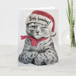 Cartão De Festividades Vintage Louis Wain Papais noeis Tabby Cat Art