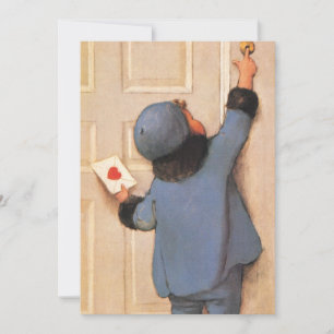 Cartão De Festividades Vintage Love - Letra de Jessie Willcox Smith