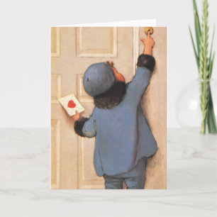 Cartão De Festividades Vintage Love - Letra de Jessie Willcox Smith