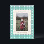 Cartão De Festividades Vintage Mint Teal Green - Foto de pontos geométric<br><div class="desc">Compartilhe seus cartões de natal com estilo com este Cartão de Feriado de Foto de Pontos Geométricos Verdes de Teal Mint Vintage. Apresentando um charmoso design com pontos geométricos retrorinspirados em um verde-verde-verde-menta macia, este cartão combina elegância clássica com uma reviravolta moderna. Personalize-o com sua foto favorita e uma mensagem...</div>
