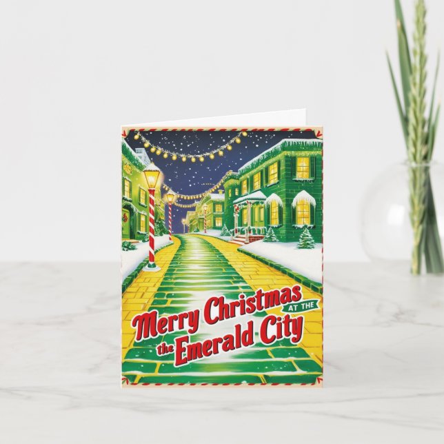 Cartão De Festividades Vintage Natal de 1930 (Frente)