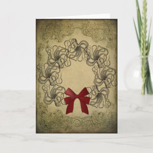 Cartão De Festividades Vintage Octopus Christmas Card