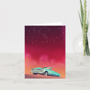 Cartão De Festividades Vintage Old Car
