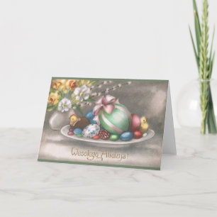 Cartão De Festividades Vintage Páscoa Polonesa