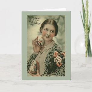 Cartão De Festividades Vintage Páscoa Polonesa