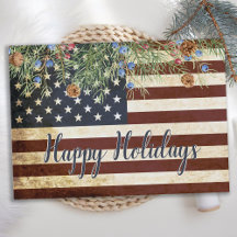 Vintage Patriotic American Flag Business Corporate