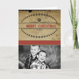 Cartão De Festividades vintage photo cards christmas card