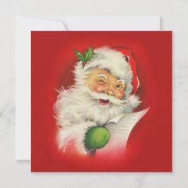 Cartão De Festividades Vintage Santa Claus Natal