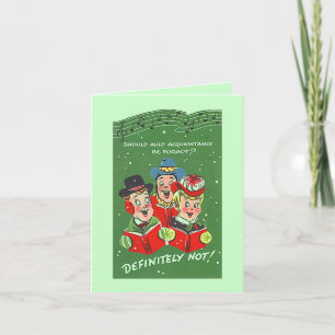 Cartão De Festividades Vintage Style Card Amizade de Ano Novo