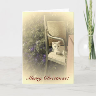Cartão De Festividades Vintage Style Christmas Greeting Card!