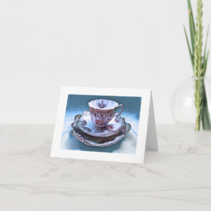 Cartão De Festividades Vintage Tea Cup Photography Note Card, Fantasy