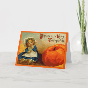 Cartão De Festividades Vintage Thanksgiving Day Cards
