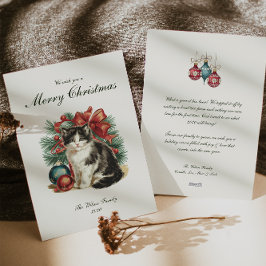 Cartão De Festividades Vintage Tradicional Natal