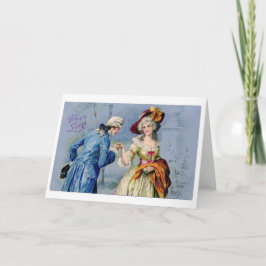 Cartão De Festividades Vintage True Love Card