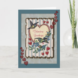 Cartão De Festividades Vintage Valentine