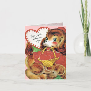 Cartão De Festividades Vintage Valentine Card for Kids!
