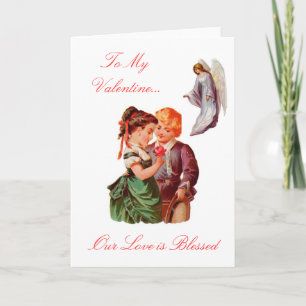 Cartão De Festividades Vintage Valentine's Day Card