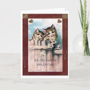 Cartão De Festividades Vintage Valentine's Day Postcard , old-fashioned