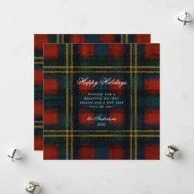 Vintage Vermelho E Verde Tartan Preppy Sem Foto