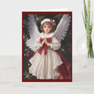 Cartão De Festividades Vintage Victorian Christmas Angel
