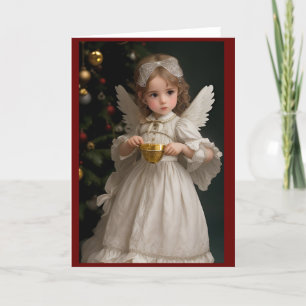 Cartão De Festividades Vintage Victorian Christmas Angel