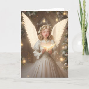 Cartão De Festividades Vintage Victorian Christmas Angel