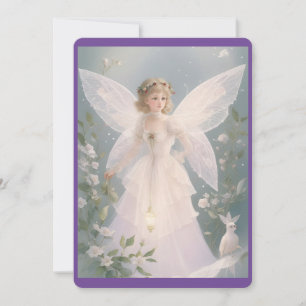 Cartão De Festividades Vintage Victorian Christmas Angel