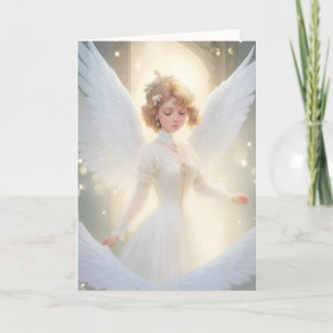 Cartão De Festividades Vintage Victorian Christmas Angel