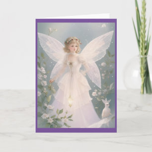 Cartão De Festividades Vintage Victorian Christmas Angel