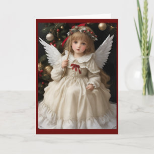 Cartão De Festividades Vintage Victorian Christmas Angel