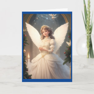Cartão De Festividades Vintage Victorian Christmas Angel