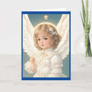 Cartão De Festividades Vintage Victorian Christmas Angel