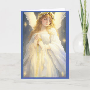 Cartão De Festividades Vintage Victorian Christmas Angel