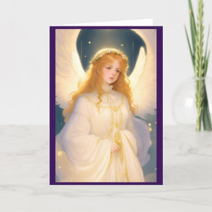 Cartão De Festividades Vintage Victorian Christmas Angel