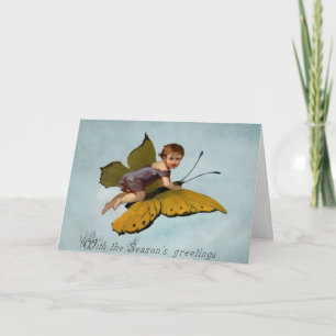 Cartão De Festividades Vintage Victorian Christmas Card